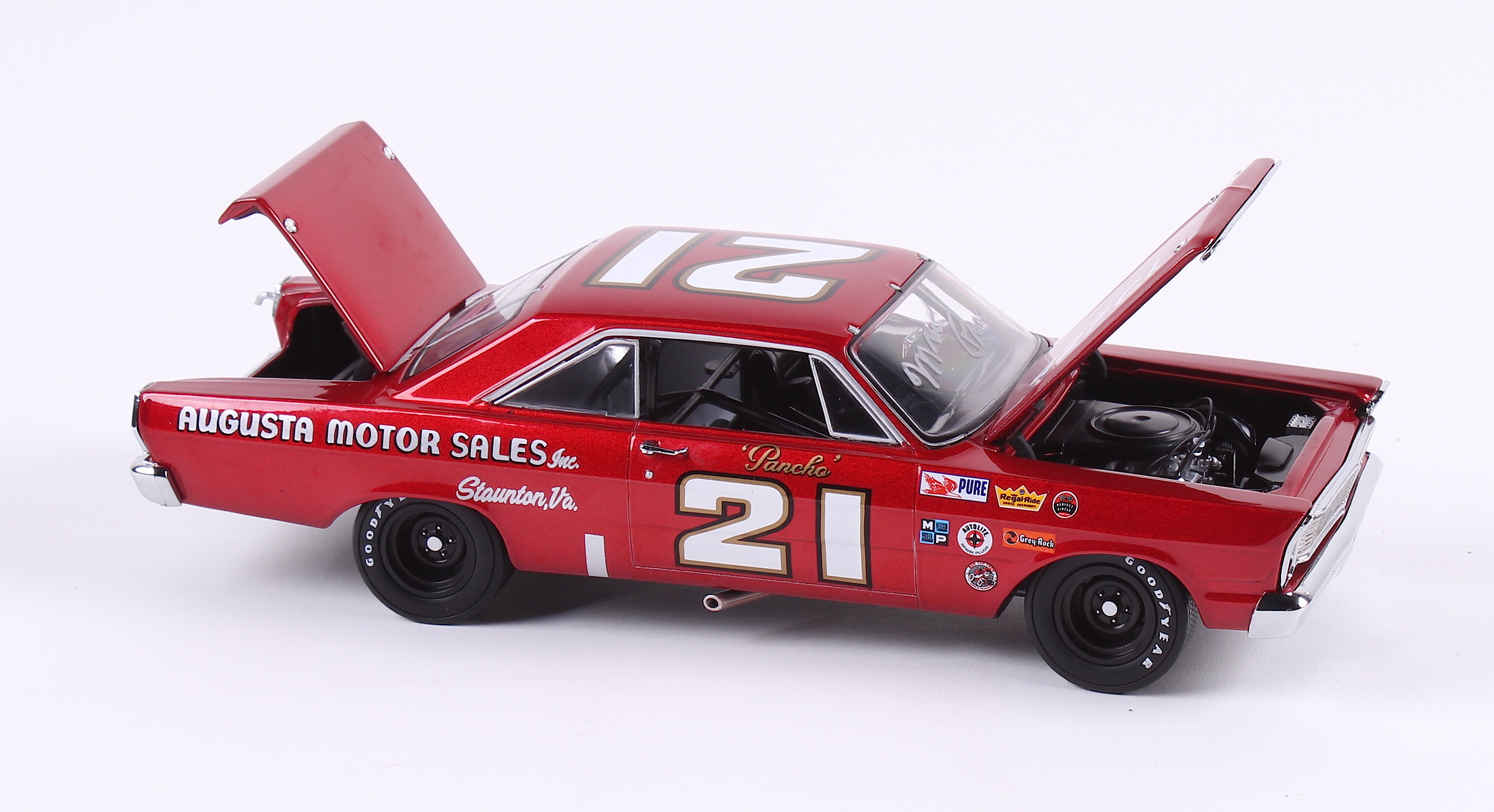 Marvin Panch Signed NASCAR #21 1965 Ford Galaxie 1:24 Premium Diecast Car (PA COA) at PristineAuction.com Marvin Panch Signed NASCAR #21 1965 Ford Galaxie 1:24 Premium Diecast Car (PA COA) at PristineAuction.com
