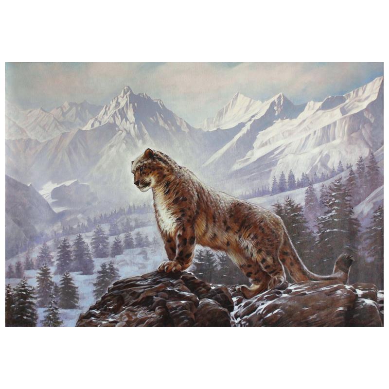 Sergey Goncharenko Signed "On the Mountain" 35x24 Original Oil on Canvas (PA LOA) at PristineAuction.com Sergey Goncharenko Signed "On the Mountain" 35x24 Original Oil on Canvas (PA LOA) at PristineAuction.com