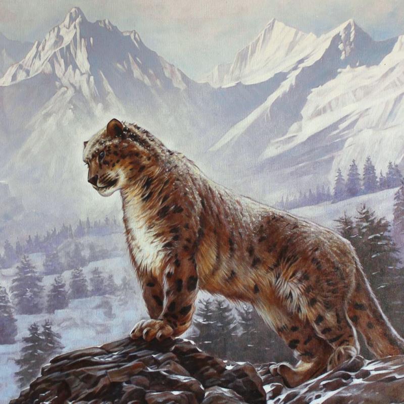 Sergey Goncharenko Signed "On the Mountain" 35x24 Original Oil on Canvas (PA LOA) at PristineAuction.com Sergey Goncharenko Signed "On the Mountain" 35x24 Original Oil on Canvas (PA LOA) at PristineAuction.com