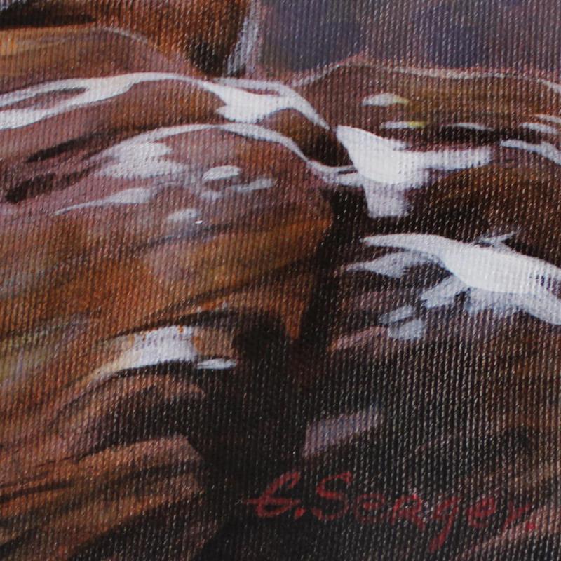 Sergey Goncharenko Signed "On the Mountain" 35x24 Original Oil on Canvas (PA LOA) at PristineAuction.com Sergey Goncharenko Signed "On the Mountain" 35x24 Original Oil on Canvas (PA LOA) at PristineAuction.com