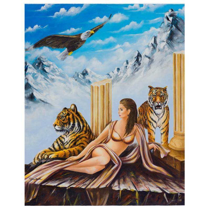 Eugene Poliarush Signed "Queen Erica" 30x24 Original Oil on Canvas at PristineAuction.com Eugene Poliarush Signed "Queen Erica" 30x24 Original Oil on Canvas at PristineAuction.com