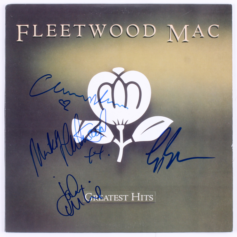 Fleetwood Mac "Greatest Hits" Vinyl Record Album Cover BandSigned by