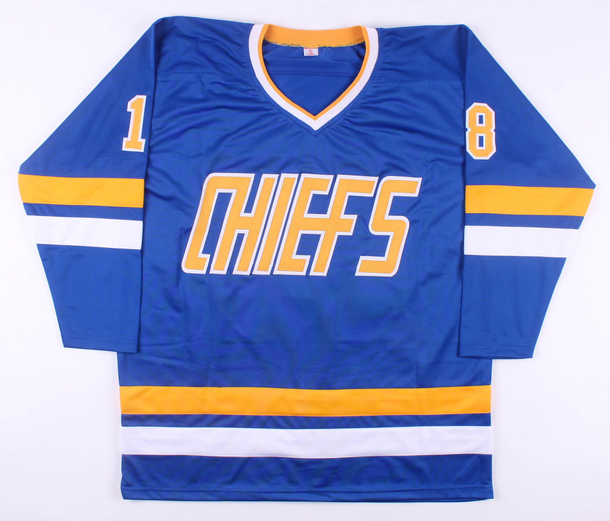 Dave Hanson, Steve Carlson & Jeff Carlson Signed Hanson Brothers "Slap Shot" Charlestown Chiefs Jersey (Beckett COA) at PristineAuction.com Dave Hanson, Steve Carlson & Jeff Carlson Signed Hanson Brothers "Slap Shot" Charlestown Chiefs Jersey (Beckett COA) at PristineAuction.com