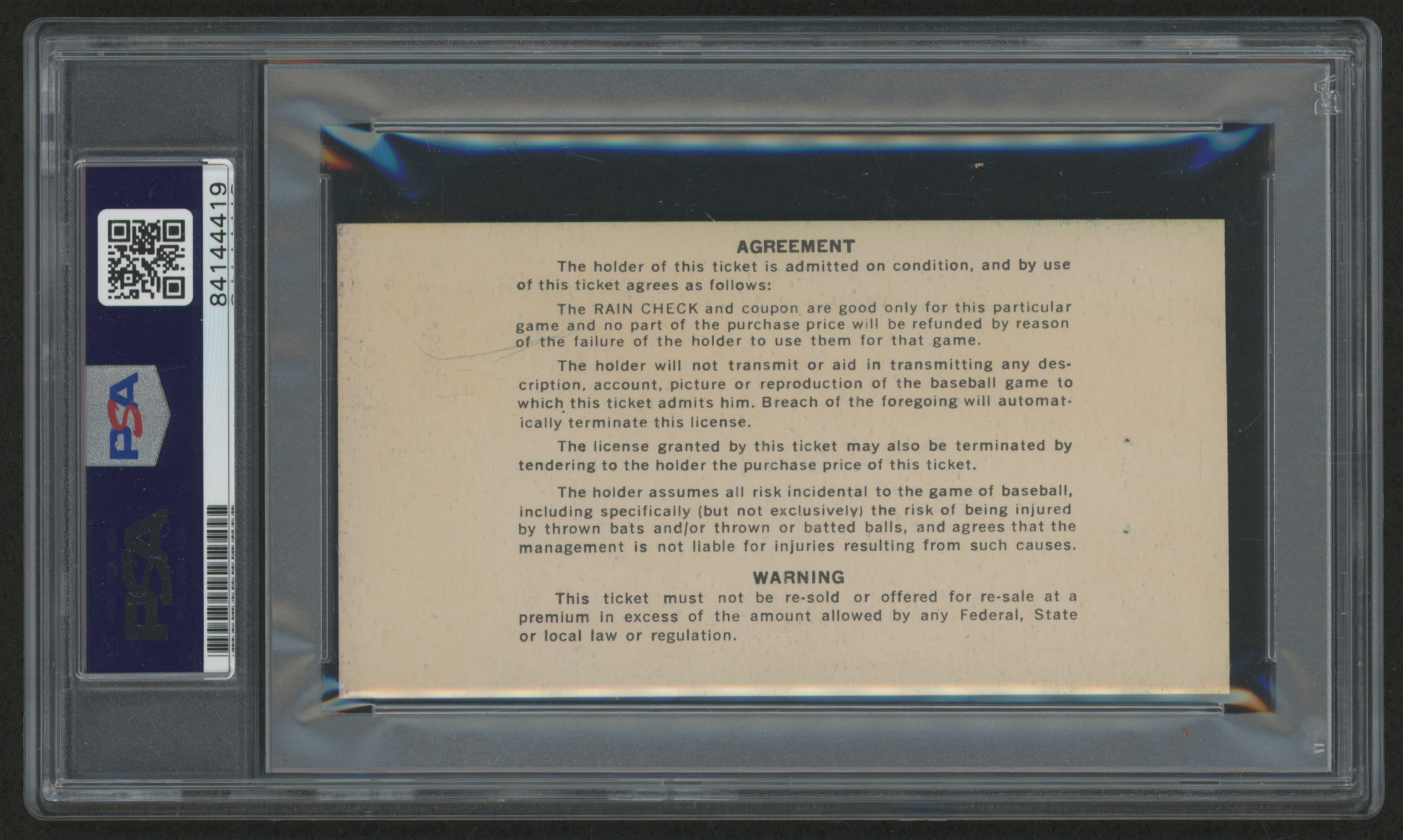 Nolan Ryan Signed 1968 All-Star Game Ticket Inscribed "8x All-Star" (PSA Encapsulated) at PristineAuction.com Nolan Ryan Signed 1968 All-Star Game Ticket Inscribed "8x All-Star" (PSA Encapsulated) at PristineAuction.com