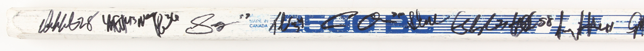 2005-2006 Boston Bruins Team-Signed (28) Full-Size Hockey Stick with Patrice Bergeron, Sergei Samsonov, Brad Boyes, Glenn Murray (JSA LOA) at PristineAuction.com 2005-2006 Boston Bruins Team-Signed (28) Full-Size Hockey Stick with Patrice Bergeron, Sergei Samsonov, Brad Boyes, Glenn Murray (JSA LOA) at PristineAuction.com