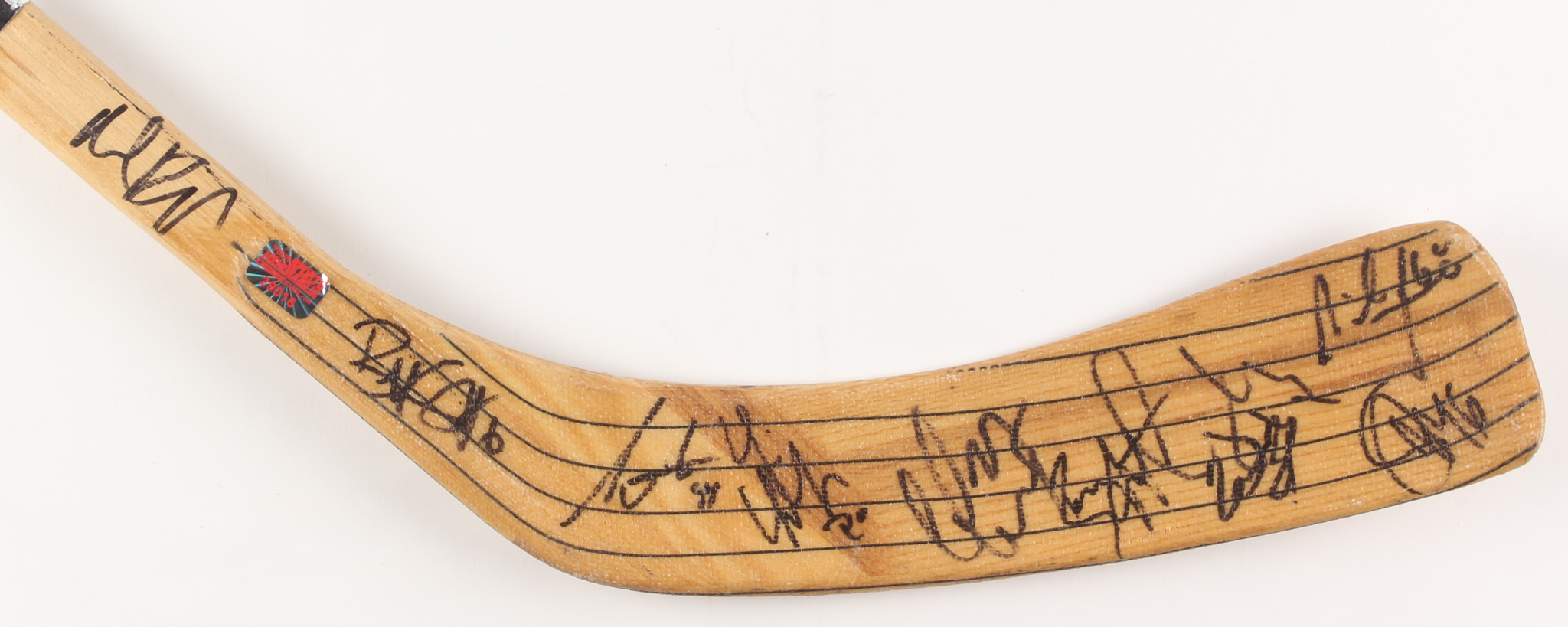 2005-2006 Boston Bruins Team-Signed (28) Full-Size Hockey Stick with Patrice Bergeron, Sergei Samsonov, Brad Boyes, Glenn Murray (JSA LOA) at PristineAuction.com 2005-2006 Boston Bruins Team-Signed (28) Full-Size Hockey Stick with Patrice Bergeron, Sergei Samsonov, Brad Boyes, Glenn Murray (JSA LOA) at PristineAuction.com