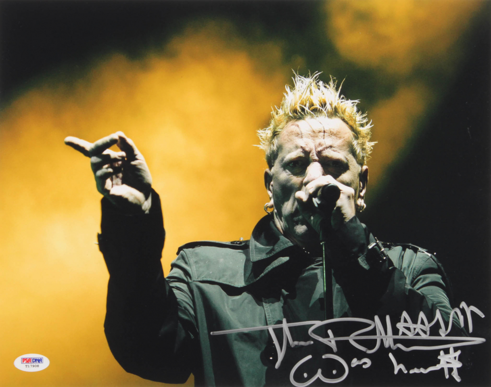Johnny Rotten Signed 11x14 Photo with Inscription (PSA COA) | Pristine ...