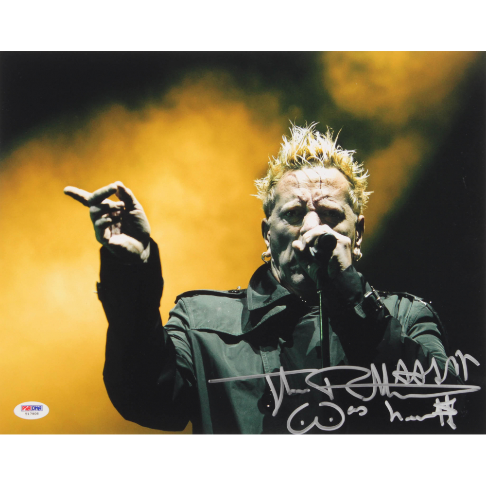 Johnny Rotten Signed 11x14 Photo with Inscription (PSA COA) | Pristine ...