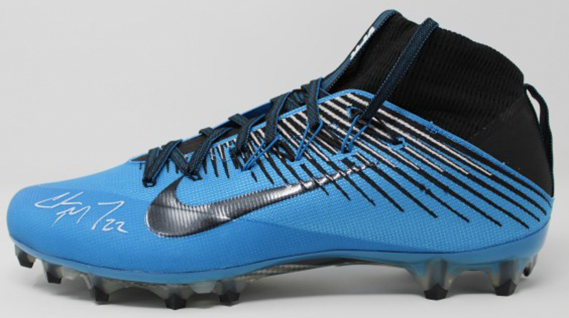 Christian McCaffrey signed cleats Own the moment. Change a life. We main image 2