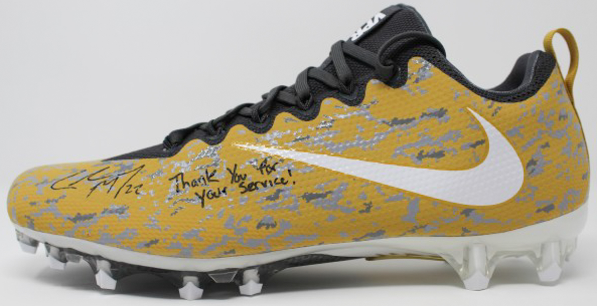 Christian McCaffrey signed cleats Own the moment. Change a life. We main image 3