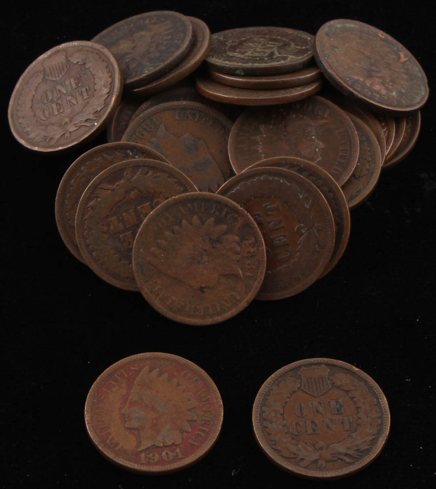 Lot of (50) 1¢ Indian Head One Cent Coins at PristineAuction.com Lot of (50) 1¢ Indian Head One Cent Coins at PristineAuction.com