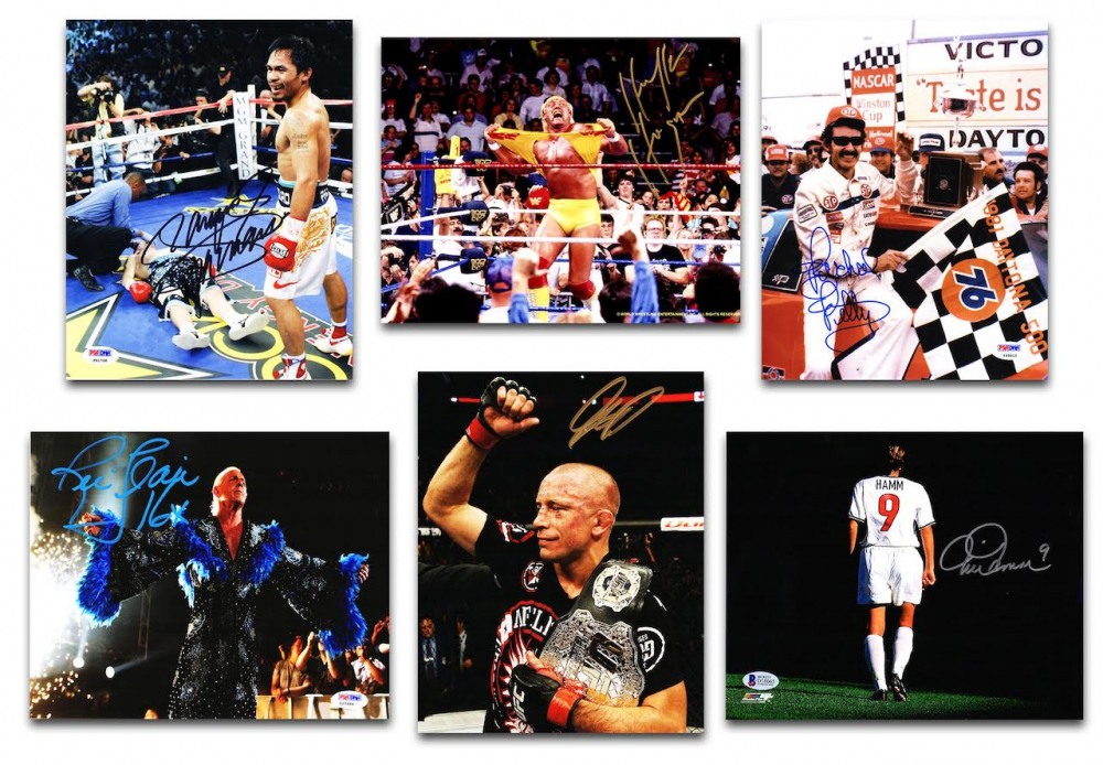 Multi Sports Signed Triple 8x10 Mystery Photo Collection Series 2 (3