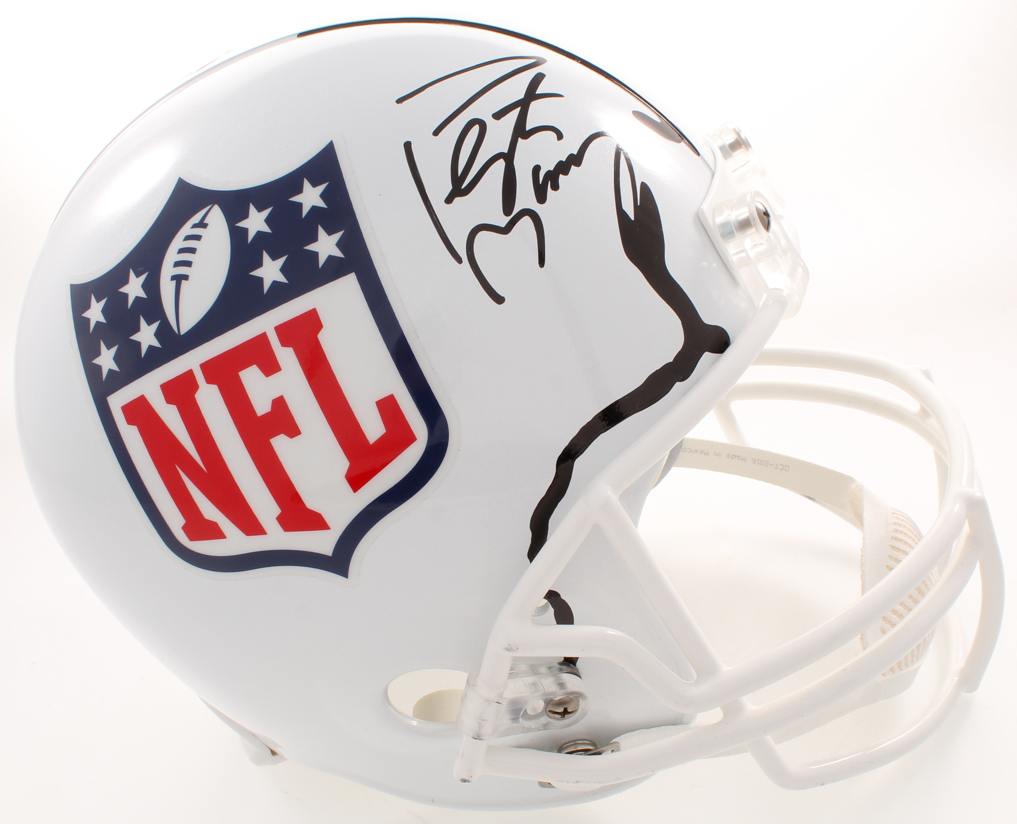 Peyton Manning Signed NFL Logo Full-Size Helmet (Fanatics Hologram) at PristineAuction.com Peyton Manning Signed NFL Logo Full-Size Helmet (Fanatics Hologram) at PristineAuction.com