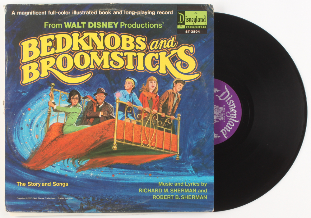 Walt Disney's "Bedknobs & Broomsticks" Vinyl Record Album with Booklet