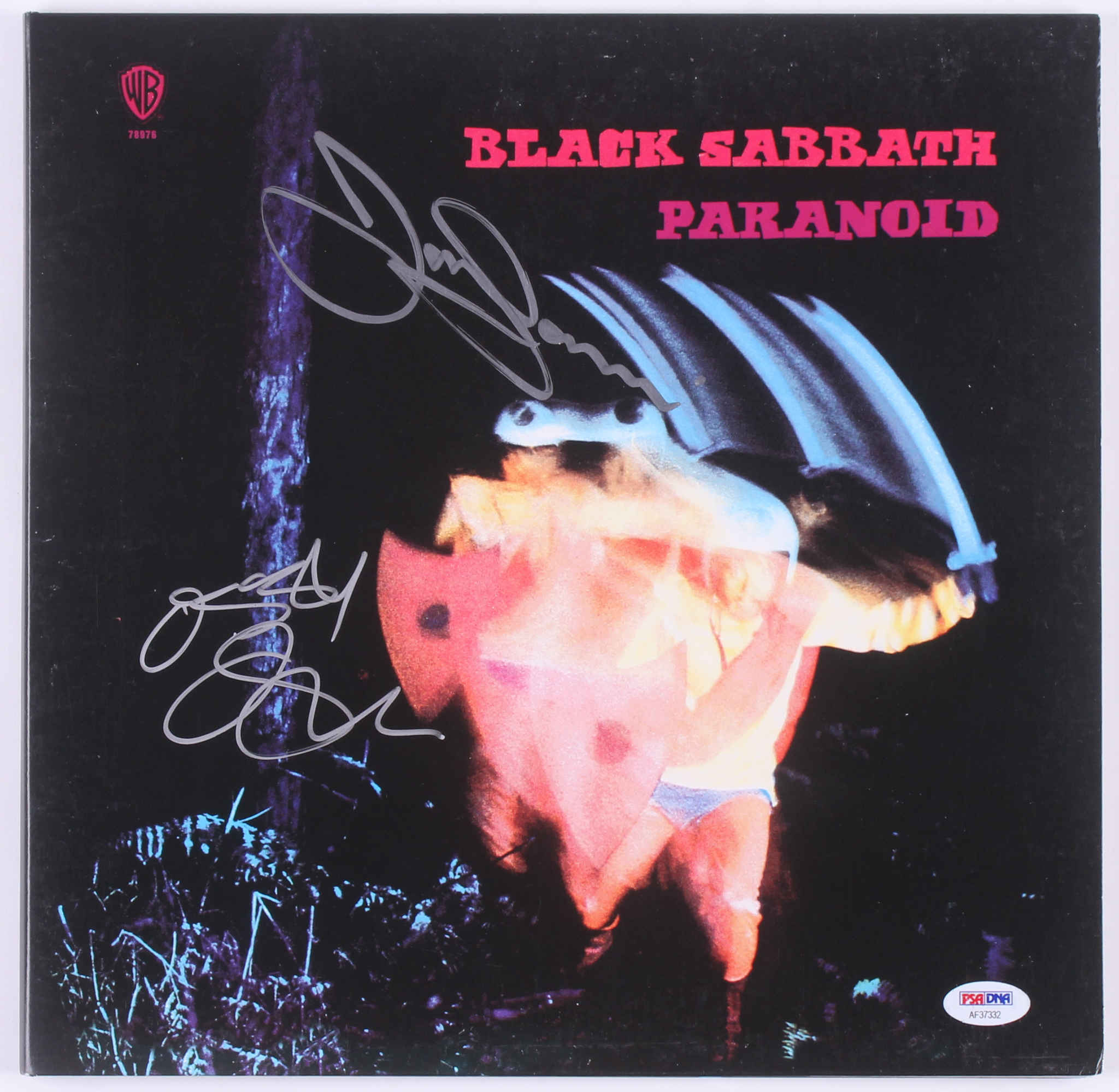 Ozzy Osbourne & Tony Iommi Signed Black Sabbath "Paranoid" Vinyl Record Album (PSA COA) at PristineAuction.com Ozzy Osbourne & Tony Iommi Signed Black Sabbath "Paranoid" Vinyl Record Album (PSA COA) at PristineAuction.com