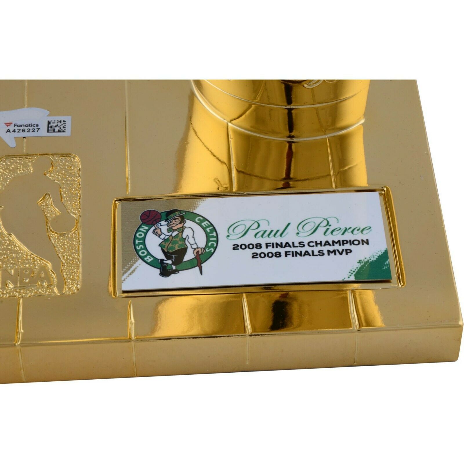 Paul Pierce Signed Boston Celtics Replica "2008 Champion" Larry O'Brien Trophy (Fanatics Hologram) at PristineAuction.com Paul Pierce Signed Boston Celtics Replica "2008 Champion" Larry O'Brien Trophy (Fanatics Hologram) at PristineAuction.com