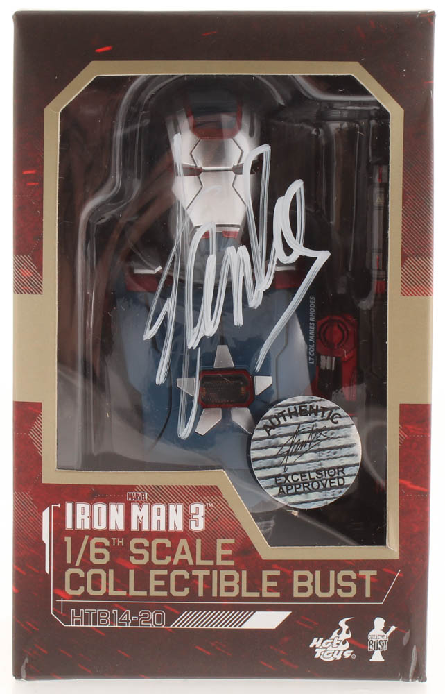 Stan Lee Signed Marvel "Iron Man 3" Iron Patriot Hot Toys 1:6 Scale Collectible Bust (Radtke COA & Lee Hologram) at PristineAuction.com Stan Lee Signed Marvel "Iron Man 3" Iron Patriot Hot Toys 1:6 Scale Collectible Bust (Radtke COA & Lee Hologram) at PristineAuction.com