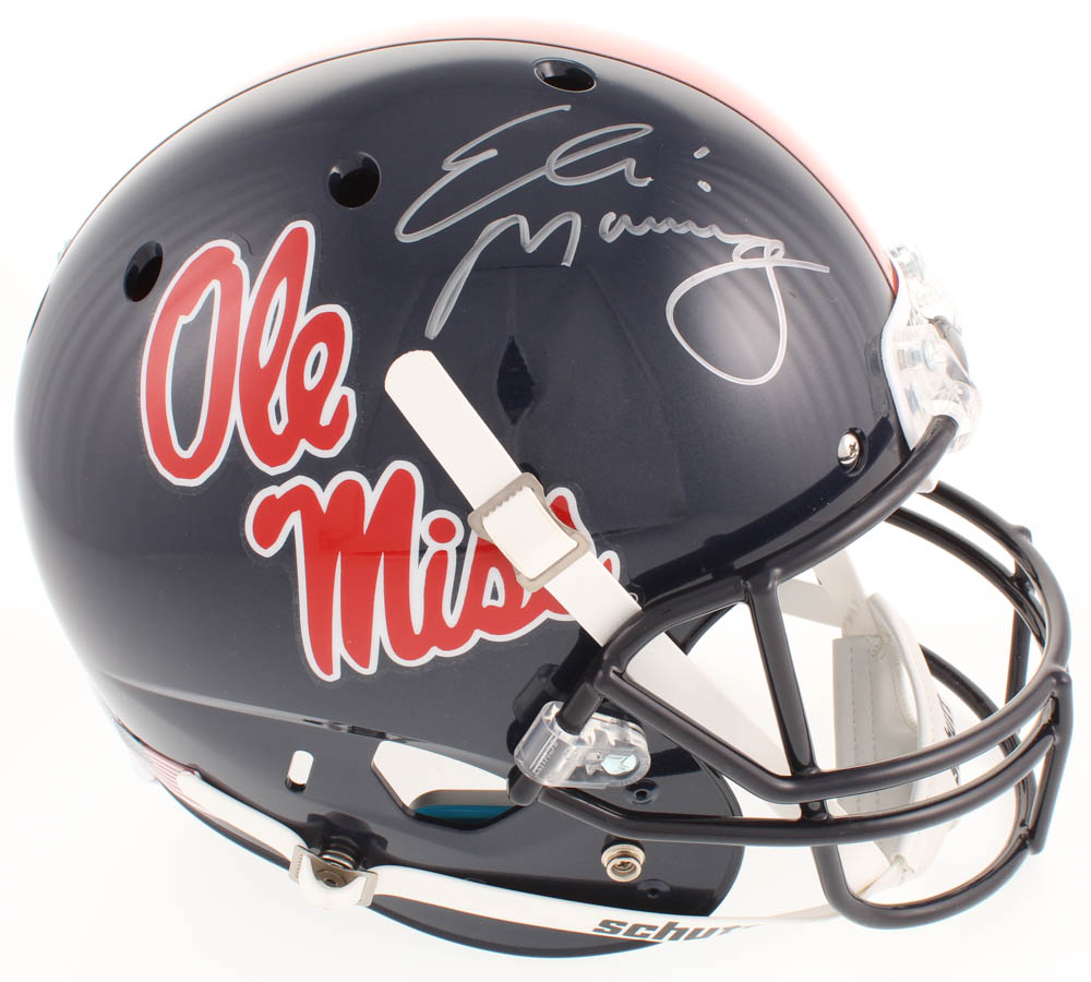 Eli Manning Signed Ole Miss Rebels Full-Size Helmet (Steiner COA) at PristineAuction.com Eli Manning Signed Ole Miss Rebels Full-Size Helmet (Steiner COA) at PristineAuction.com