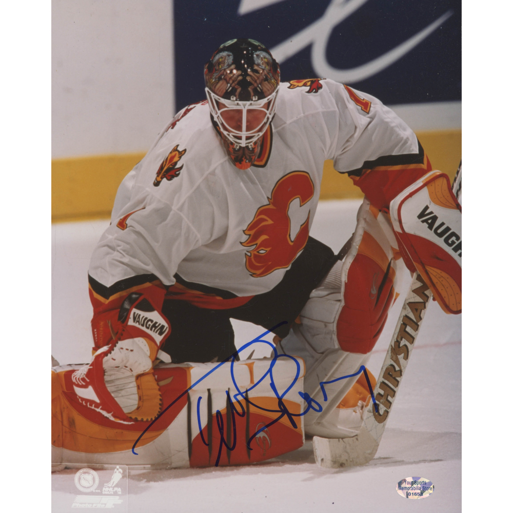 Roman Turek Signed Calgary Flames 8x10 Photo (Your Sports Memorabilia