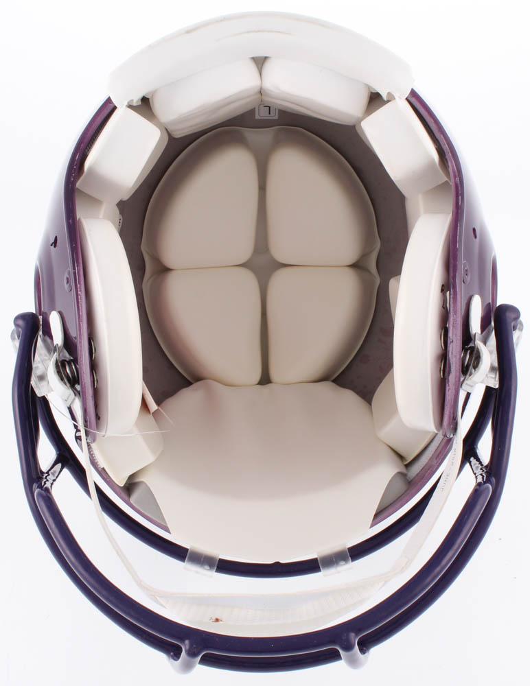 Brett Favre Signed Vikings Full-Size Authentic On-Field Throwback Helmet (Favre) at PristineAuction.com Brett Favre Signed Vikings Full-Size Authentic On-Field Throwback Helmet (Favre) at PristineAuction.com