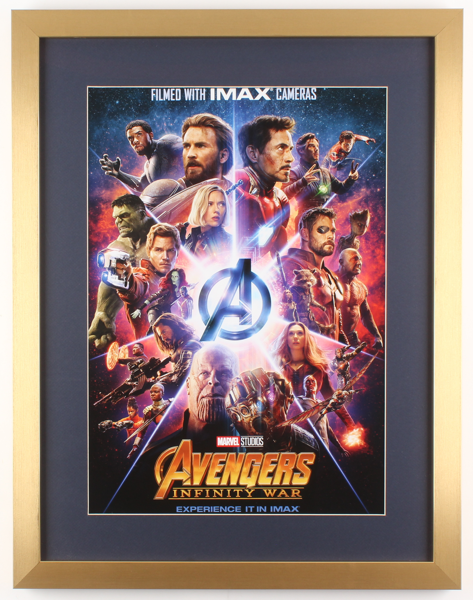 "Avengers: Infinity War" 19x24.5 Custom Framed Movie Poster Display at PristineAuction.com "Avengers: Infinity War" 19x24.5 Custom Framed Movie Poster Display at PristineAuction.com