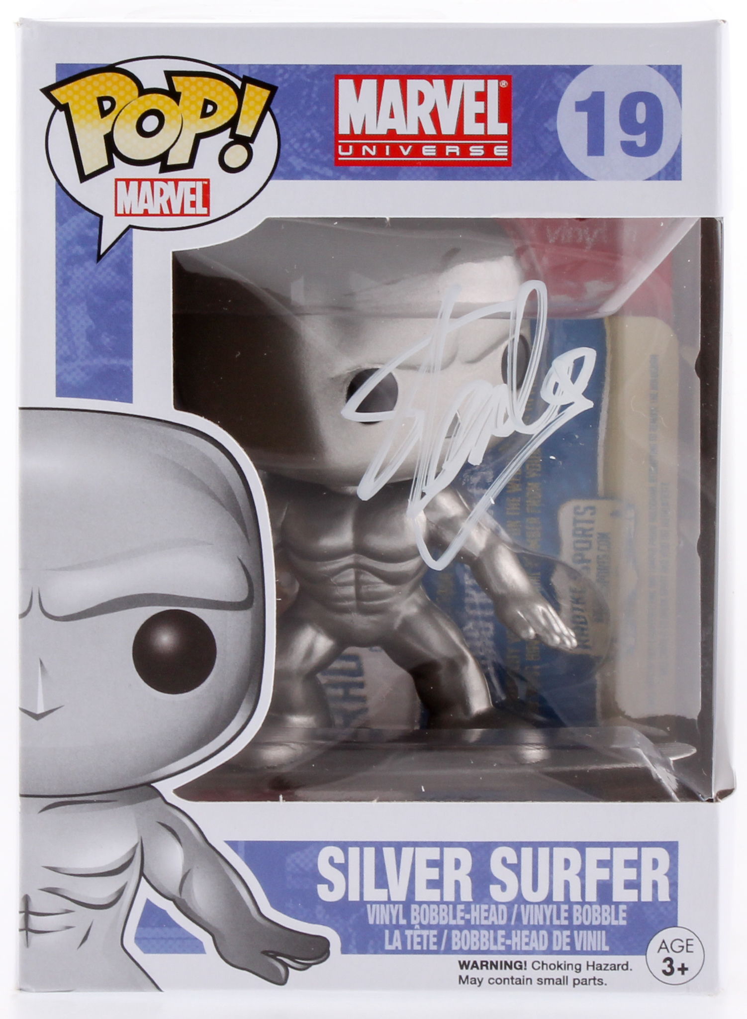 Stan Lee Signed Marvel Silver Surfer #19 Funko Pop! Vinyl Figure (Radtke COA & Lee Hologram) at PristineAuction.com Stan Lee Signed Marvel Silver Surfer #19 Funko Pop! Vinyl Figure (Radtke COA & Lee Hologram) at PristineAuction.com
