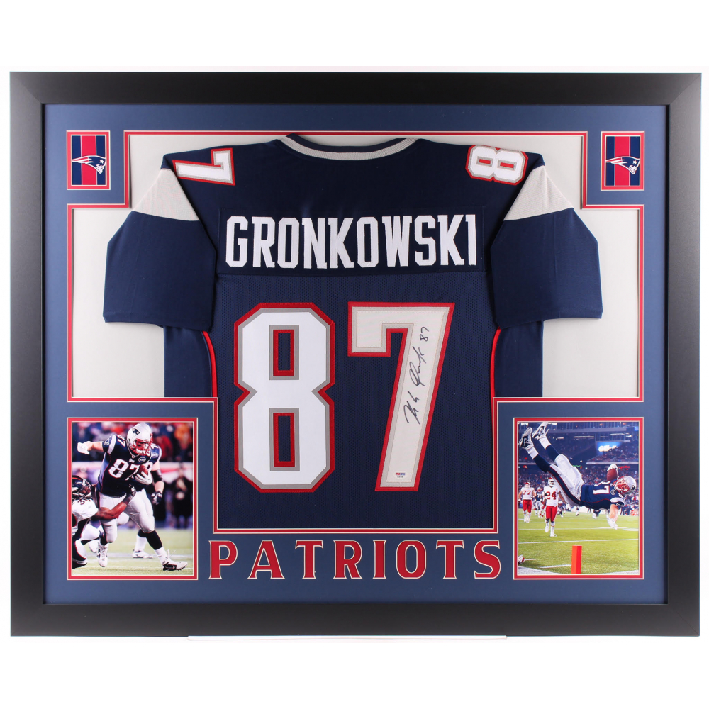 gronkowski framed jersey