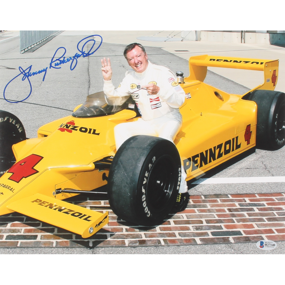 Johnny Rutherford Signed Indy 500 Series 11x14 Photo (Beckett COA ...