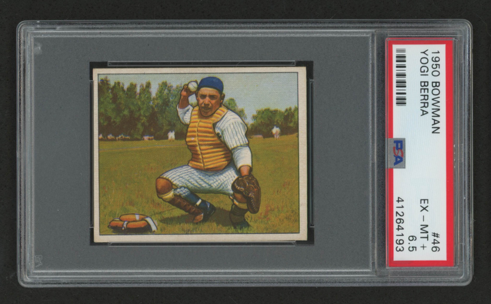 1950 Bowman #46 Yogi Berra (PSA 6.5) at PristineAuction.com 1950 Bowman #46 Yogi Berra (PSA 6.5) at PristineAuction.com