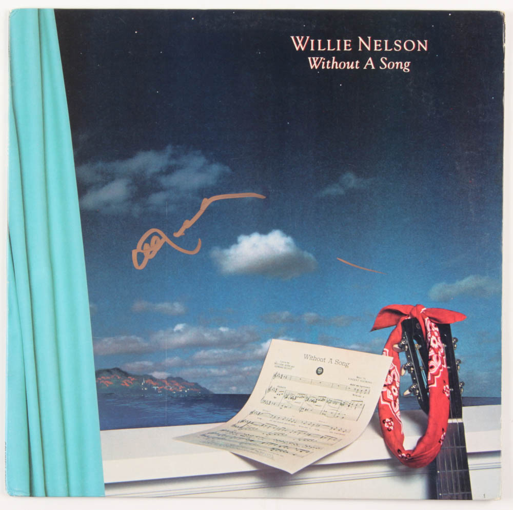 Willie Nelson Signed "Without a Song" Vinyl Record Album (JSA COA) at PristineAuction.com Willie Nelson Signed "Without a Song" Vinyl Record Album (JSA COA) at PristineAuction.com