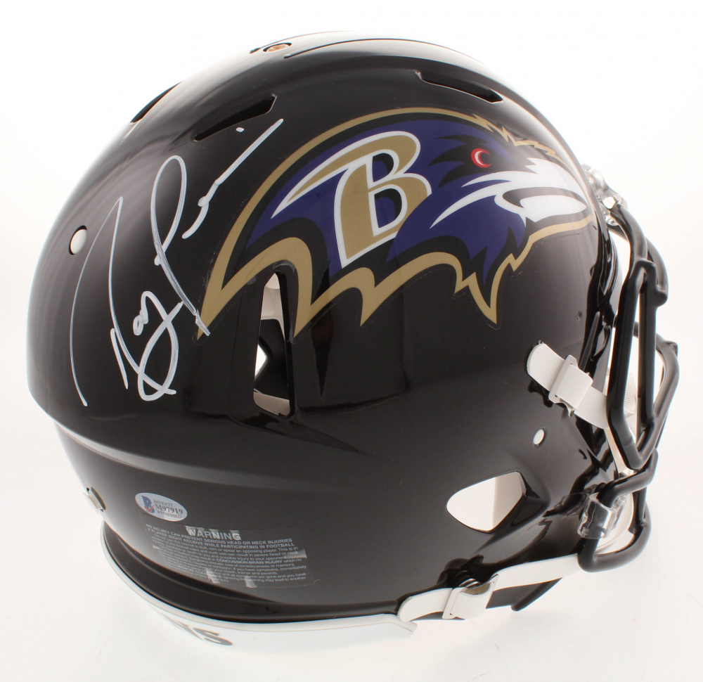 Ray Lewis Signed Baltimore Ravens FullSize Authentic OnField Speed Helmet (Beckett COA