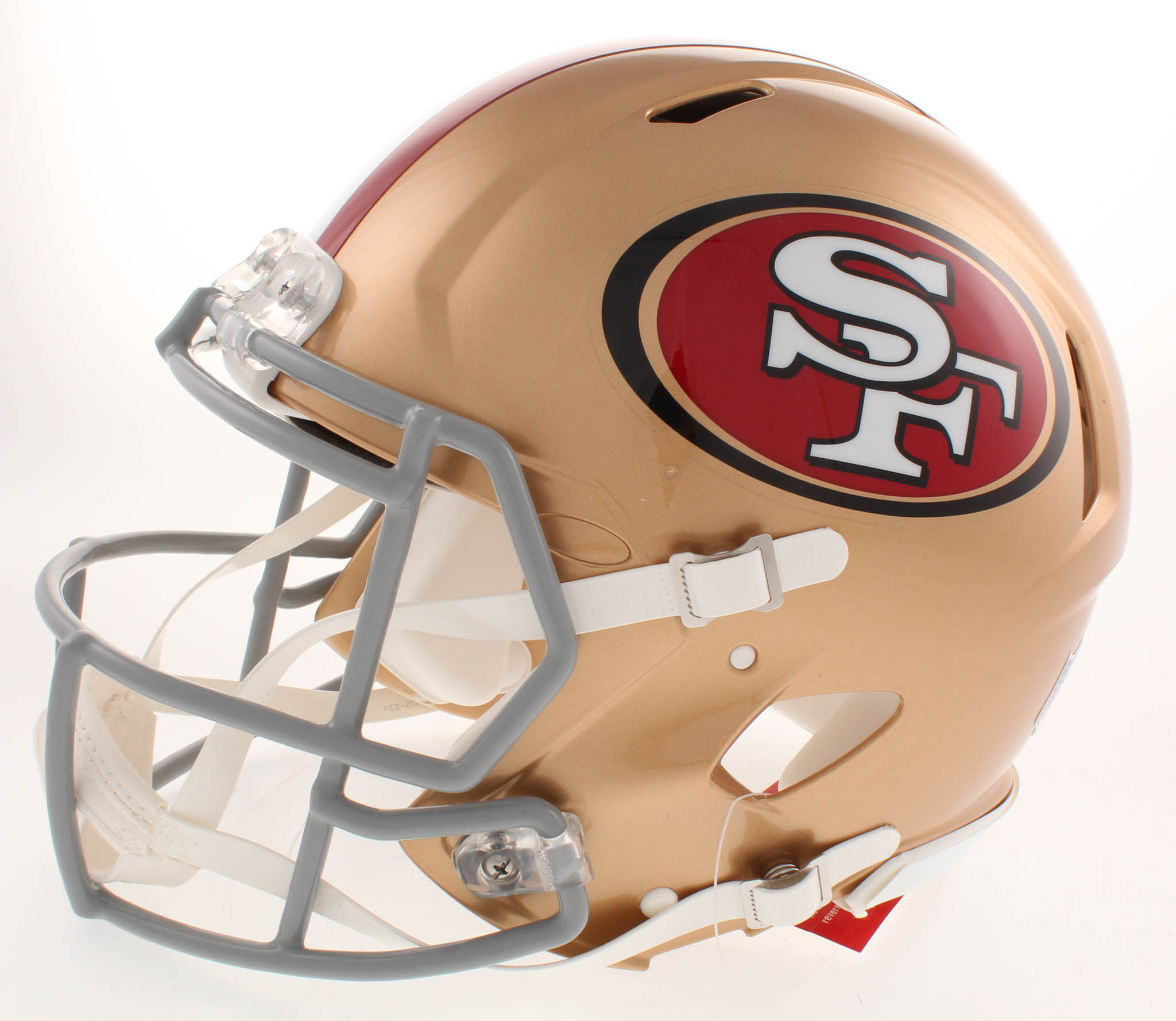 George Kittle Signed 49ers Full-Size Authentic On-Field Speed Helmet (Beckett COA) at PristineAuction.com George Kittle Signed 49ers Full-Size Authentic On-Field Speed Helmet (Beckett COA) at PristineAuction.com