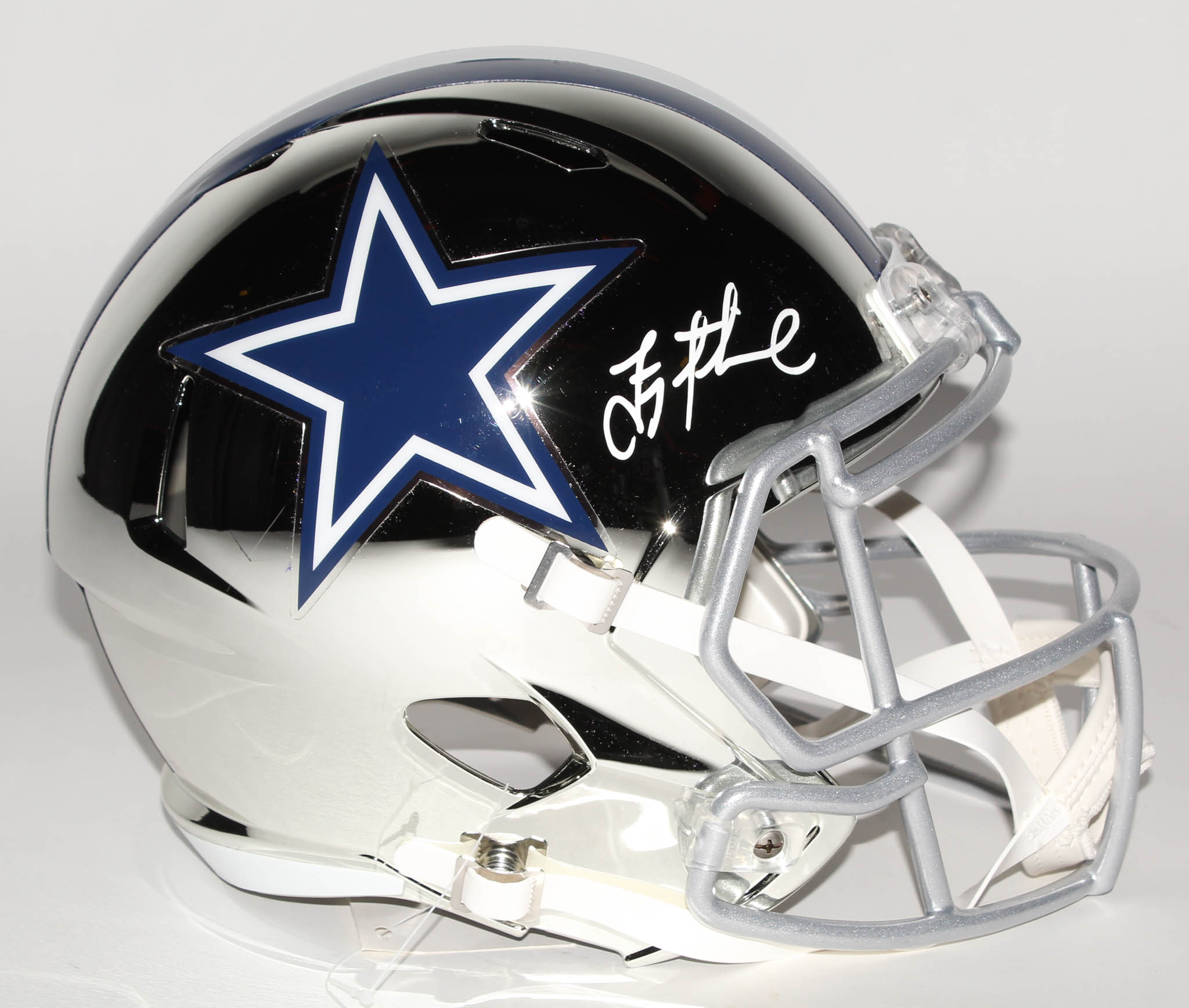 Troy Aikman Signed Cowboys Full-Size Chrome Speed Helmet (Beckett COA) at PristineAuction.com Troy Aikman Signed Cowboys Full-Size Chrome Speed Helmet (Beckett COA) at PristineAuction.com