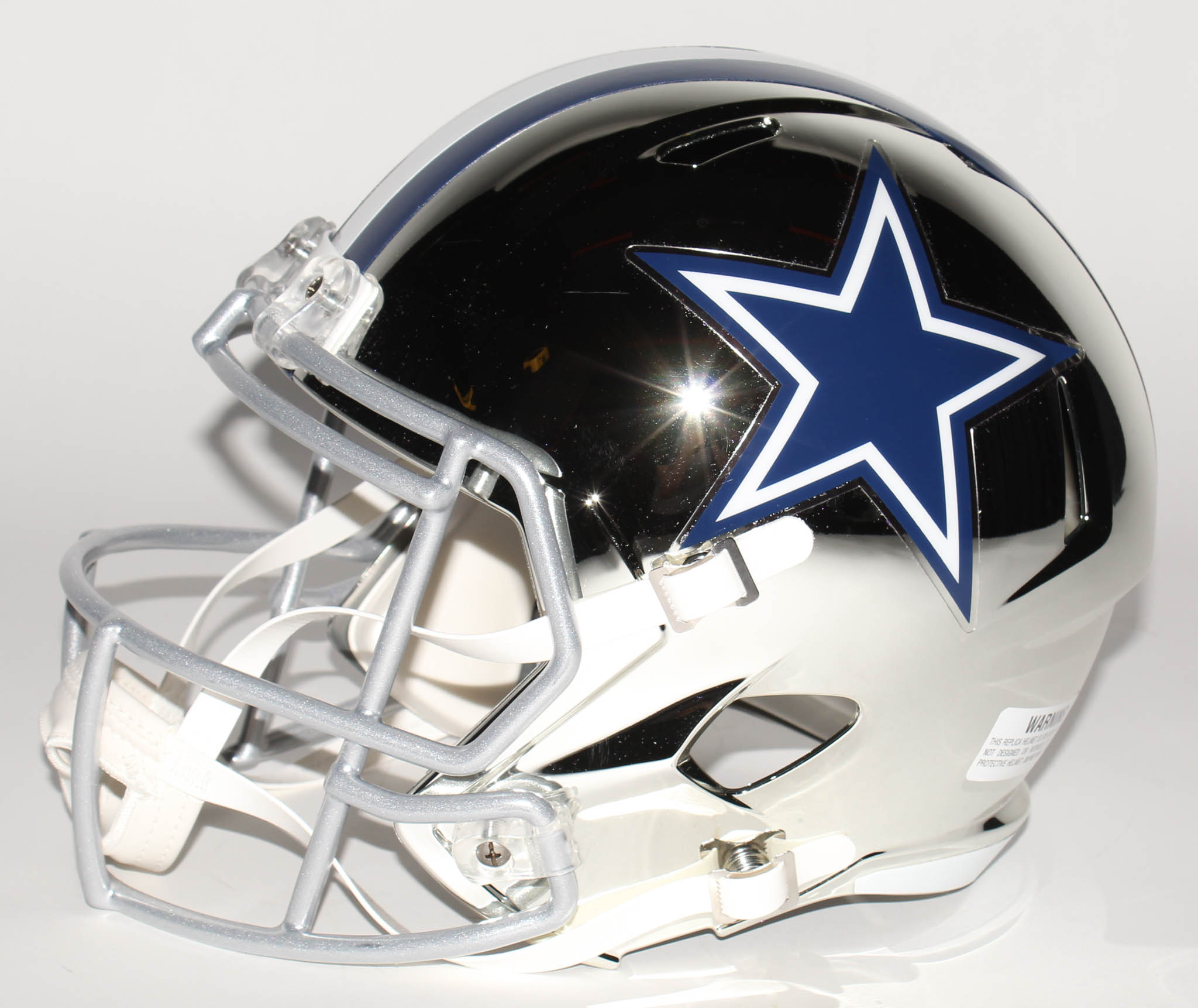 Troy Aikman Signed Cowboys Full-Size Chrome Speed Helmet (Beckett COA) at PristineAuction.com Troy Aikman Signed Cowboys Full-Size Chrome Speed Helmet (Beckett COA) at PristineAuction.com