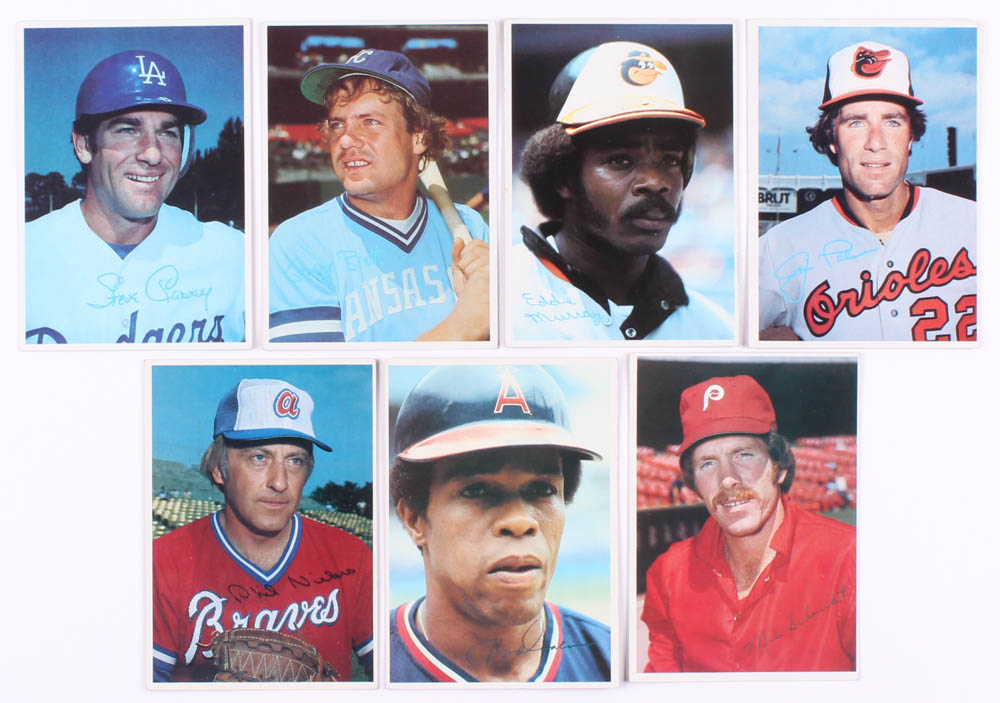 Lot of (47) 1980 Topps Super Baseball Cards with 14 Brett TP, 2 Mike Schmidt TP, 46