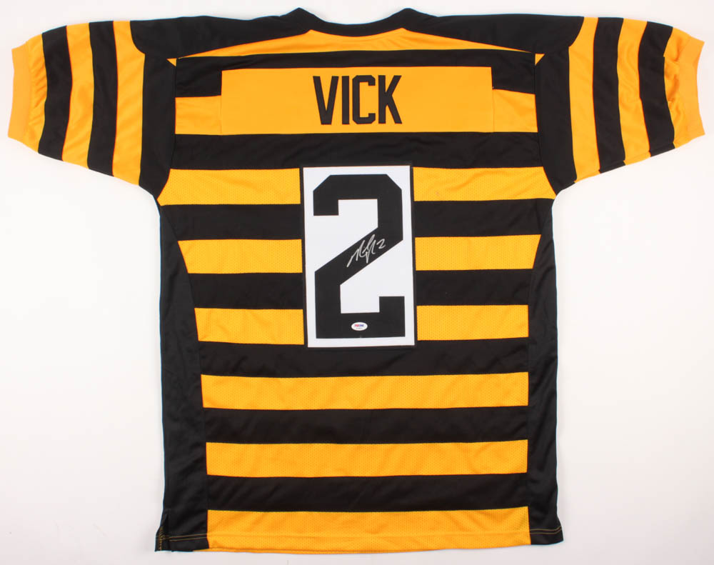 Michael Vick Signed Pittsburgh Steelers Throwback Jersey (PSA COA) at PristineAuction.com Michael Vick Signed Pittsburgh Steelers Throwback Jersey (PSA COA) at PristineAuction.com
