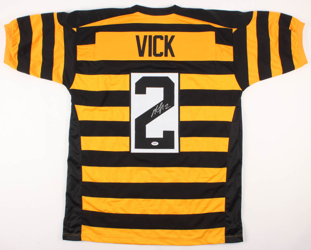 Michael Vick Signed Pittsburgh Steelers Throwback Jersey (PSA COA) at PristineAuction.com Michael Vick Signed Pittsburgh Steelers Throwback Jersey (PSA COA) at PristineAuction.com