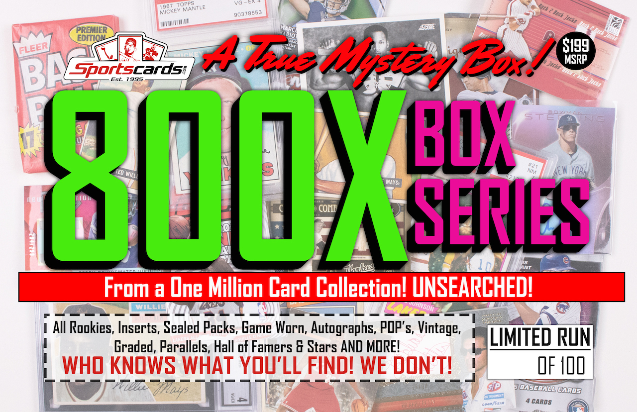 “MYSTERY 800X SERIES” A True Sports Card Mystery Box! at PristineAuction.com “MYSTERY 800X SERIES” A True Sports Card Mystery Box! at PristineAuction.com