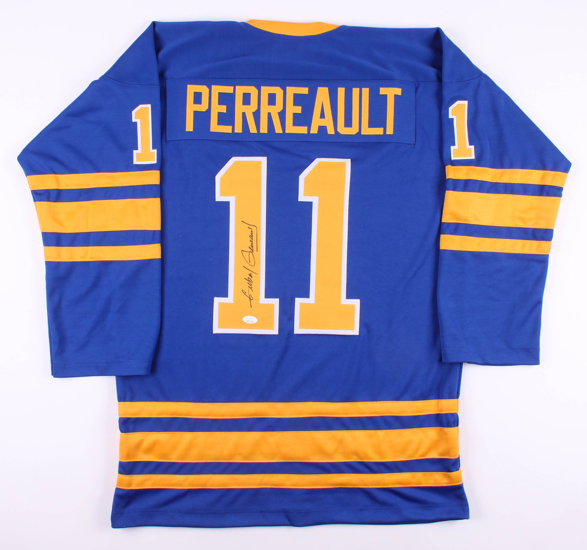 Gilbert Perreault Signed Buffalo Sabres Captain Jersey (JSA COA) at PristineAuction.com Gilbert Perreault Signed Buffalo Sabres Captain Jersey (JSA COA) at PristineAuction.com