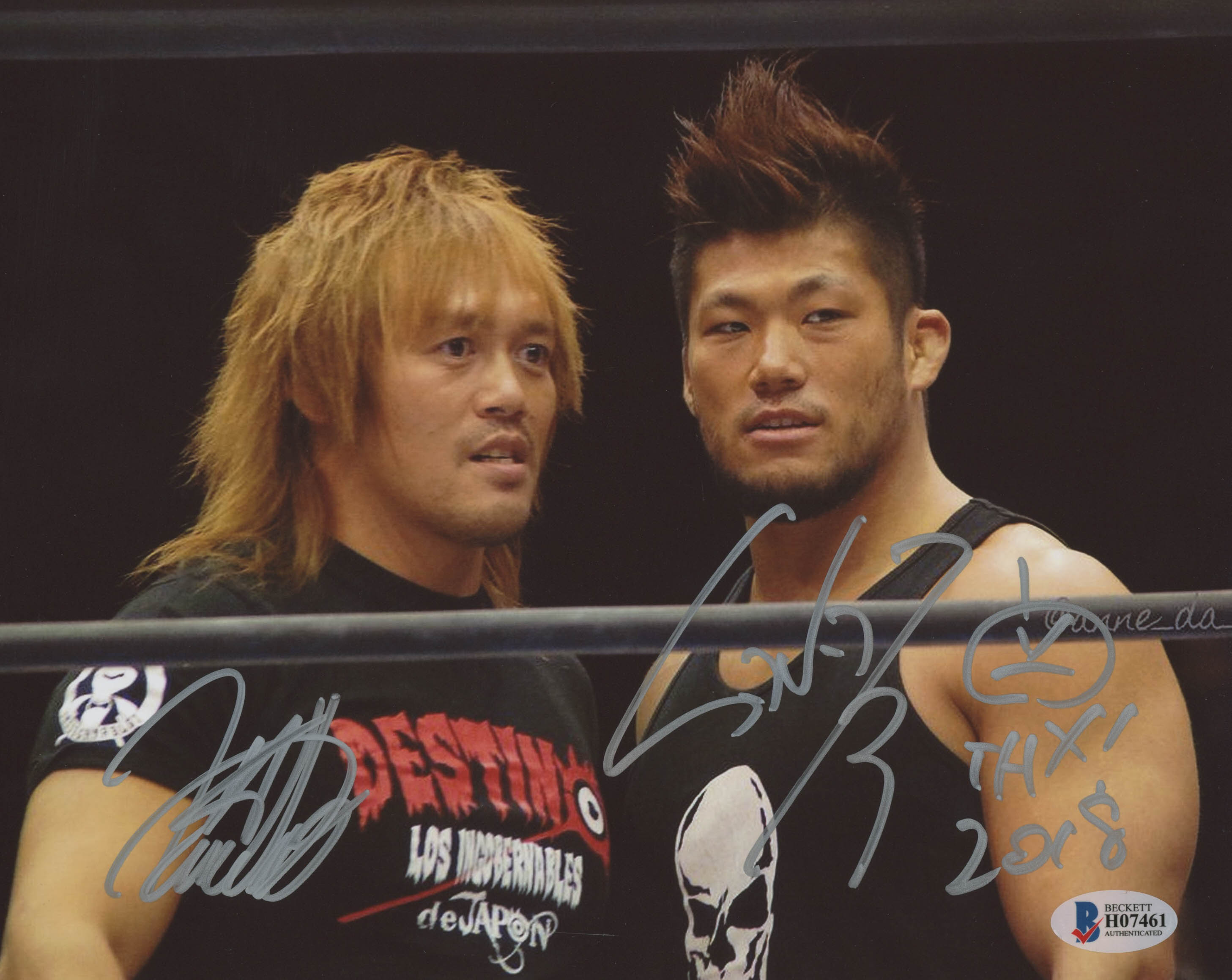 Tetsuya Naito and Sanada Signed New Japan Pro-Wrestling 8x10 Photo (Beckett COA) at PristineAuction.com Tetsuya Naito and Sanada Signed New Japan Pro-Wrestling 8x10 Photo (Beckett COA) at PristineAuction.com