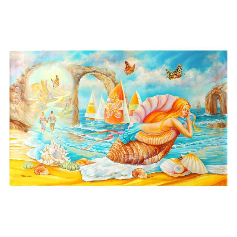 Eugene Poliarush Signed "Adam and Eve" 29x47 Original Oil on Canvas (PA) at PristineAuction.com Eugene Poliarush Signed "Adam and Eve" 29x47 Original Oil on Canvas (PA) at PristineAuction.com