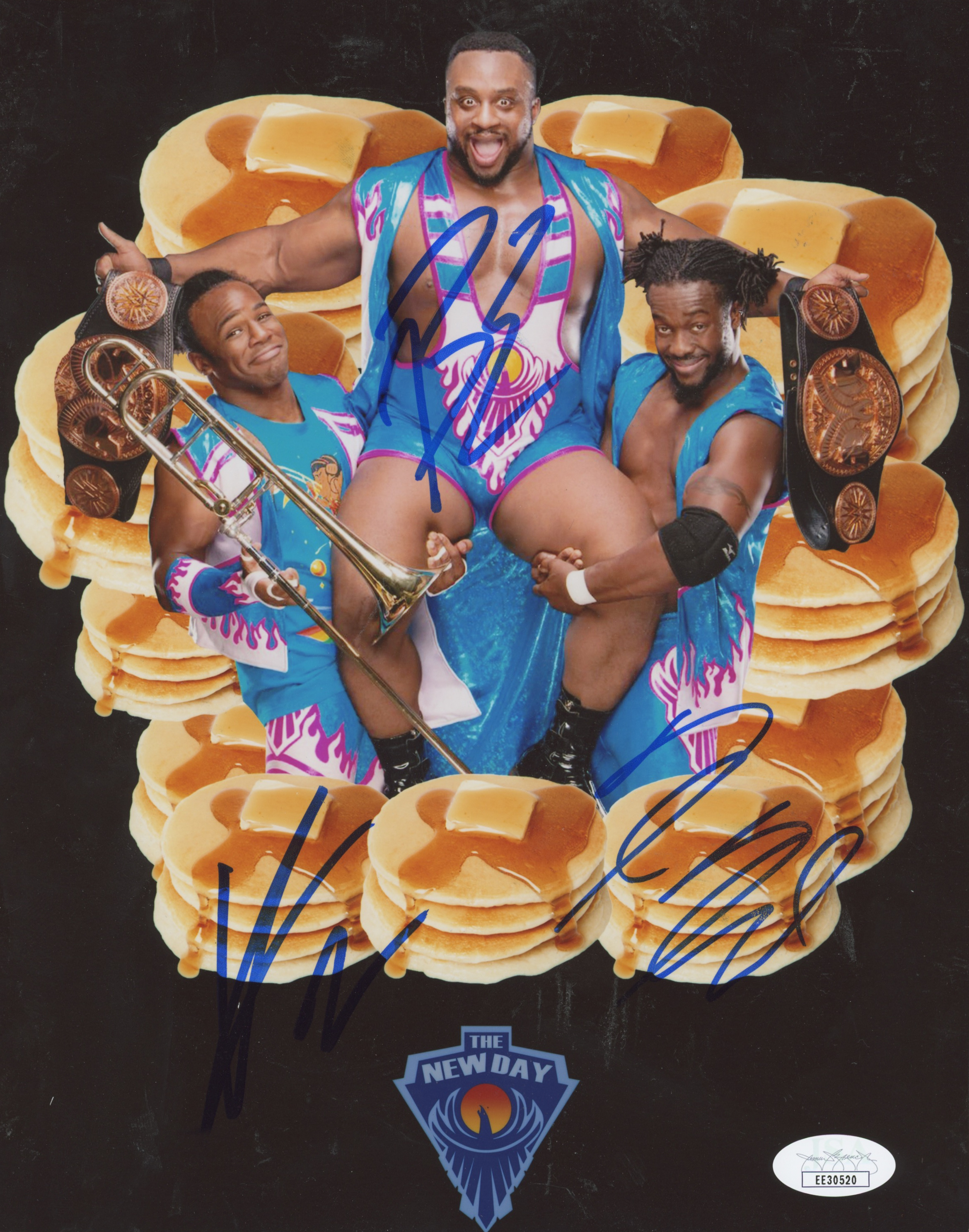 Kofi Kingston, Big E & Xavier Woods Signed WWE "The New Day" 8x10 Photo (JSA COA) at PristineAuction.com Kofi Kingston, Big E & Xavier Woods Signed WWE "The New Day" 8x10 Photo (JSA COA) at PristineAuction.com