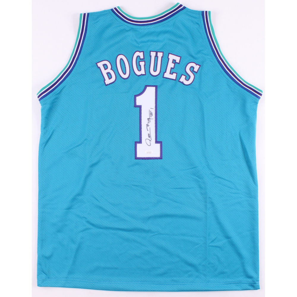 Muggsy Bogues Signed Charlotte Jersey (JSA COA) Pristine Auction
