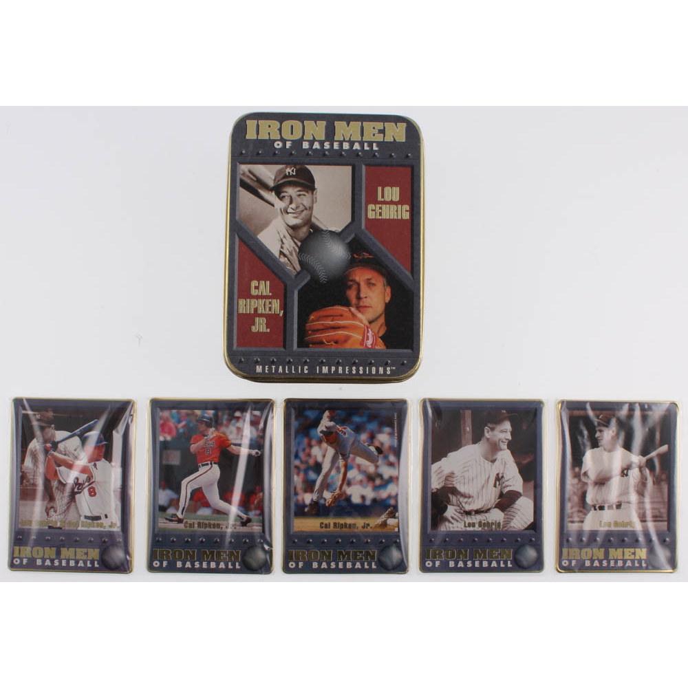 Complete Set of (5) "Iron Men of Baseball Lou Gehrig & Cal Ripken Jr