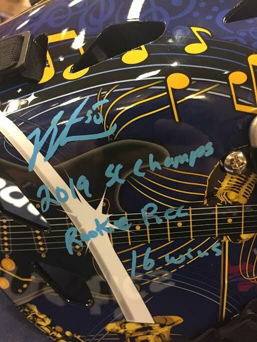 Jordan Binnington Signed LE Blues Full Size Goalie Mask Inscribed "2019 SC Champs" & "Rookie Rec 16 Wins" (Fanatics Hologram) at PristineAuction.com Jordan Binnington Signed LE Blues Full Size Goalie Mask Inscribed "2019 SC Champs" & "Rookie Rec 16 Wins" (Fanatics Hologram) at PristineAuction.com