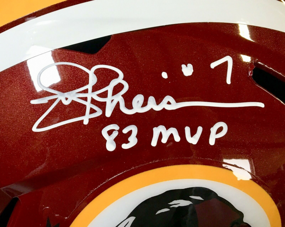 Autographed/Signed JOE THEISMANN 83 MVP Washington Burgundy