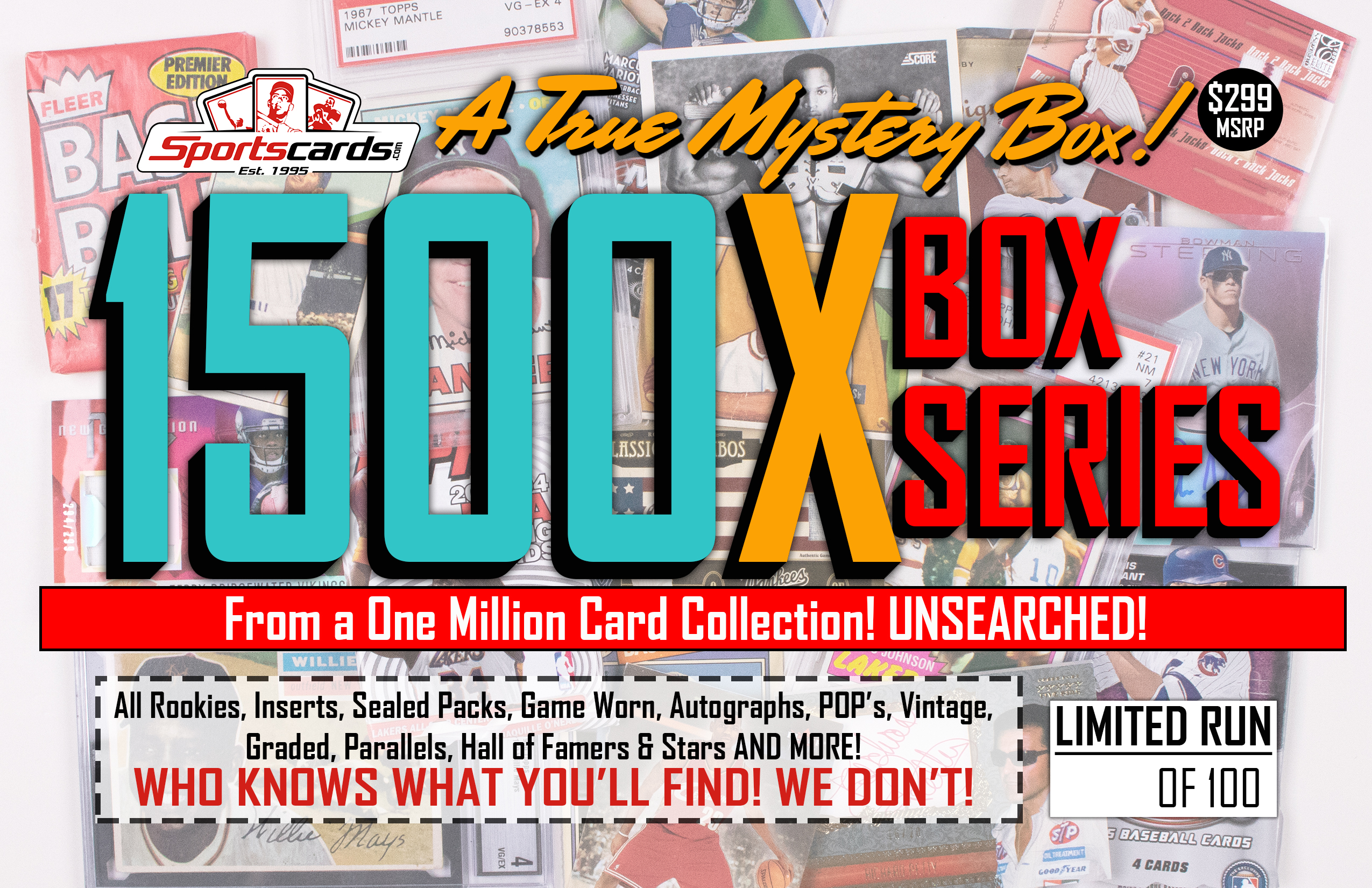 “MYSTERY 1500X SERIES” A True Sports Card Mystery Box! at PristineAuction.com “MYSTERY 1500X SERIES” A True Sports Card Mystery Box! at PristineAuction.com