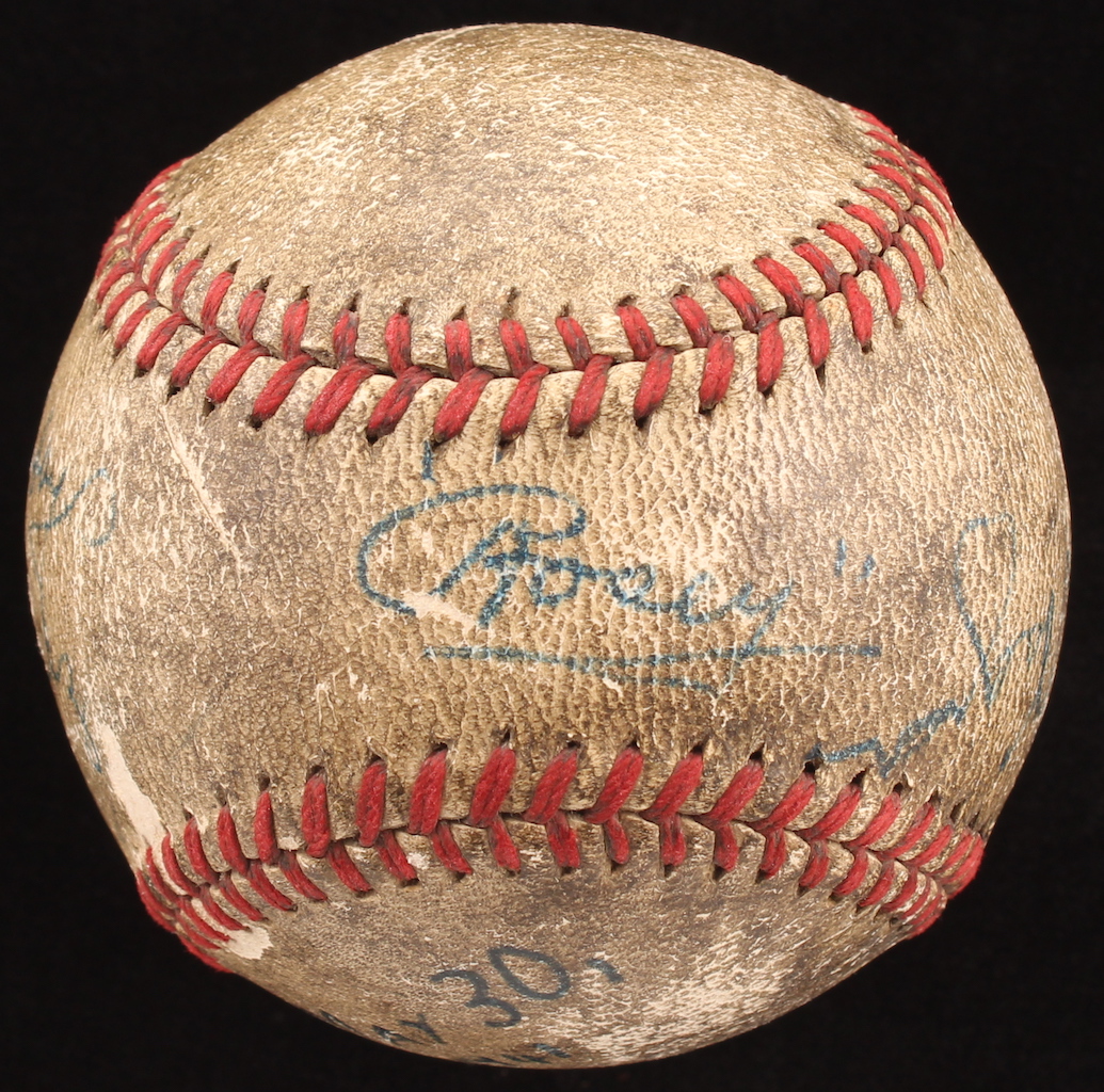 Honus Wagner Signed Baseball Signed by (4) with Al Lopez, Honus Wagner, Maurice Van Robays & Rosey Rowswell (JSA LOA) at PristineAuction.com Honus Wagner Signed Baseball Signed by (4) with Al Lopez, Honus Wagner, Maurice Van Robays & Rosey Rowswell (JSA LOA) at PristineAuction.com