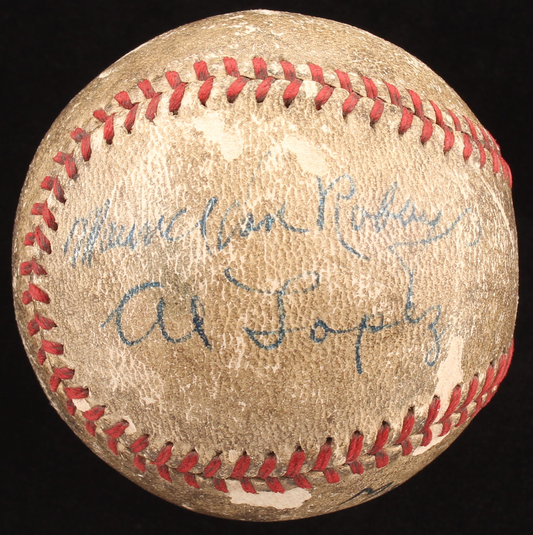 Honus Wagner Signed Baseball Signed by (4) with Al Lopez, Honus Wagner, Maurice Van Robays & Rosey Rowswell (JSA LOA) at PristineAuction.com Honus Wagner Signed Baseball Signed by (4) with Al Lopez, Honus Wagner, Maurice Van Robays & Rosey Rowswell (JSA LOA) at PristineAuction.com