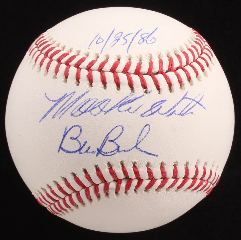 Bill Buckner & Mookie Wilson Signed OML Baseball Inscribed "10/25/86" (JSA COA) at PristineAuction.com Bill Buckner & Mookie Wilson Signed OML Baseball Inscribed "10/25/86" (JSA COA) at PristineAuction.com